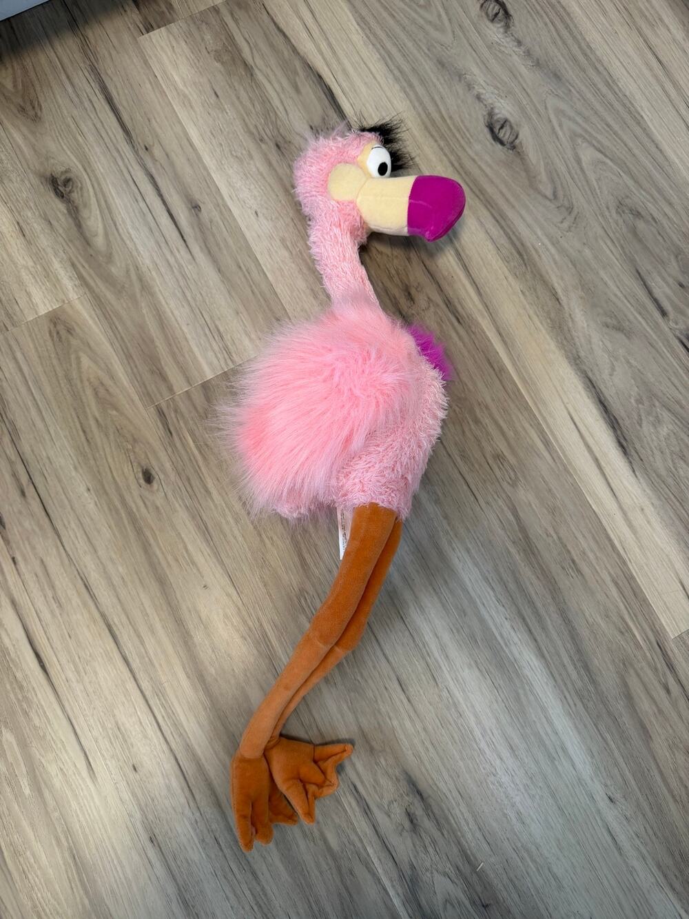 Disney Alice In Wonderland Pink Croquet Mallet Flamingo Plush 26" Bird Stuffed